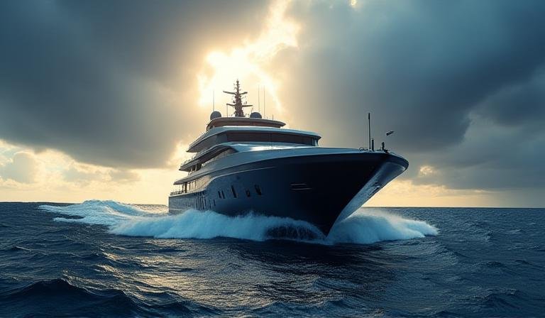 Ship navigating a stormy sea representing crisis management