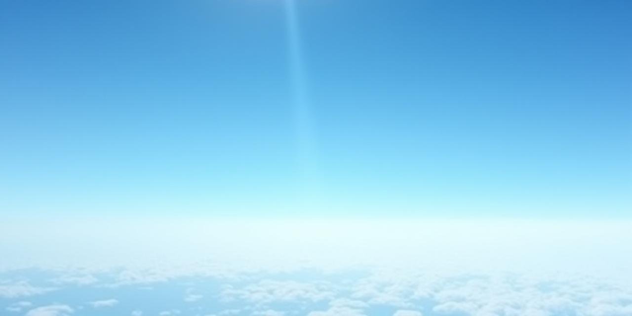 Panoramic view of a clear blue horizon with soft clouds representing strategic clarity